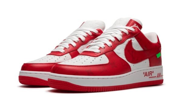 Louis Vuitton Air Force 1 Low "Virgil Abloh - White/Red" - Image 8