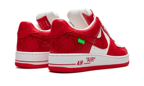 Louis Vuitton Air Force 1 Low "Virgil Abloh - White/Red" - Image 7