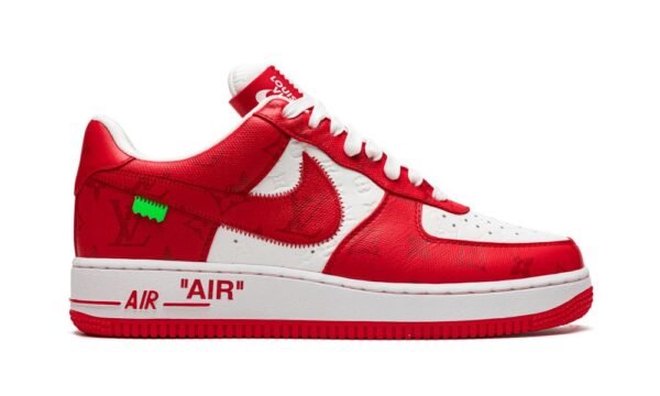 Louis Vuitton Air Force 1 Low "Virgil Abloh - White/Red" - Image 4