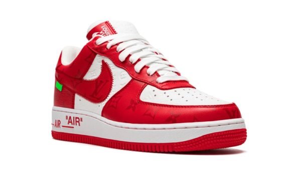 Louis Vuitton Air Force 1 Low "Virgil Abloh - White/Red" - Image 3